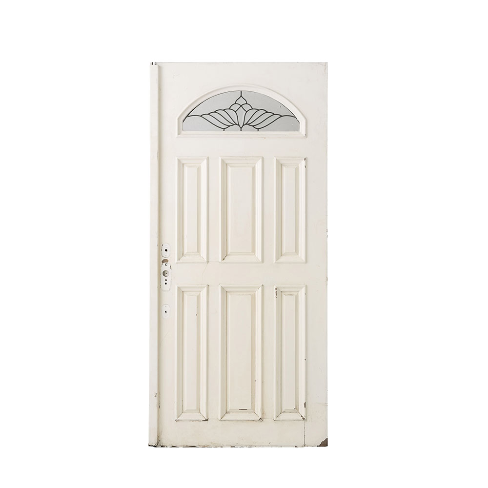 ドア　ホワイトアーチガラス