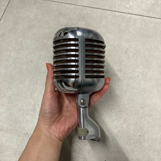 美品！グロッシーシルバーのガイコツマイク！ 楽天市場】ガイコツ マイク ダイナミック シルバー 銀 ヘッド