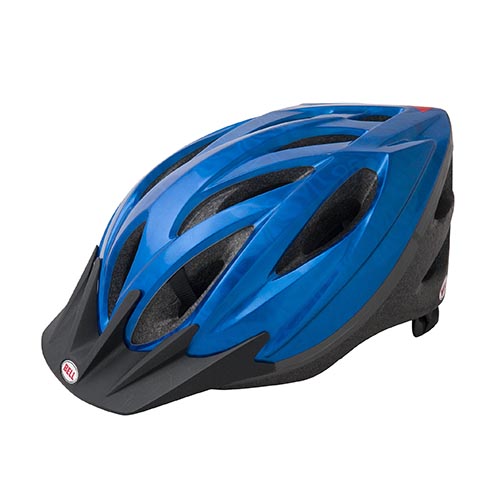 ヘルメット　サイクリング用　ブルーメタル