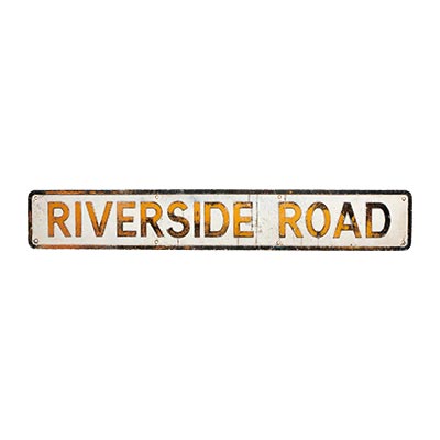 プレート　"RIVERSIDE ROAD"