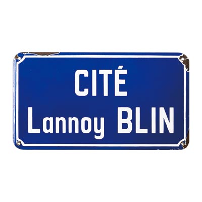 プレート "CITE Lannoy BLIN"