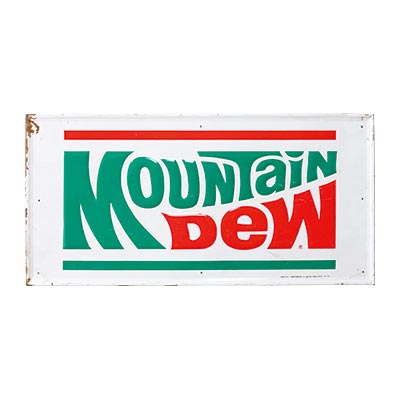 プレート "MOUNTAIN DEW"