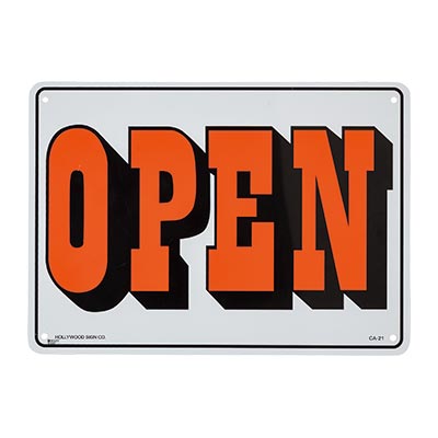 ﾌﾟﾚｰﾄ "OPEN/CLOSED"