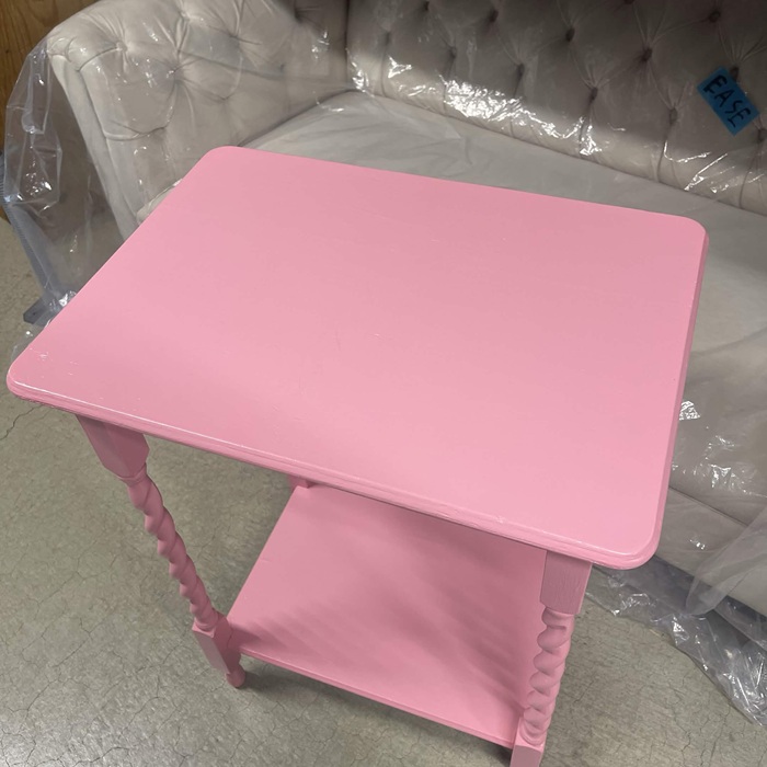 サイドテーブル　ツイストレッグ　ピンク