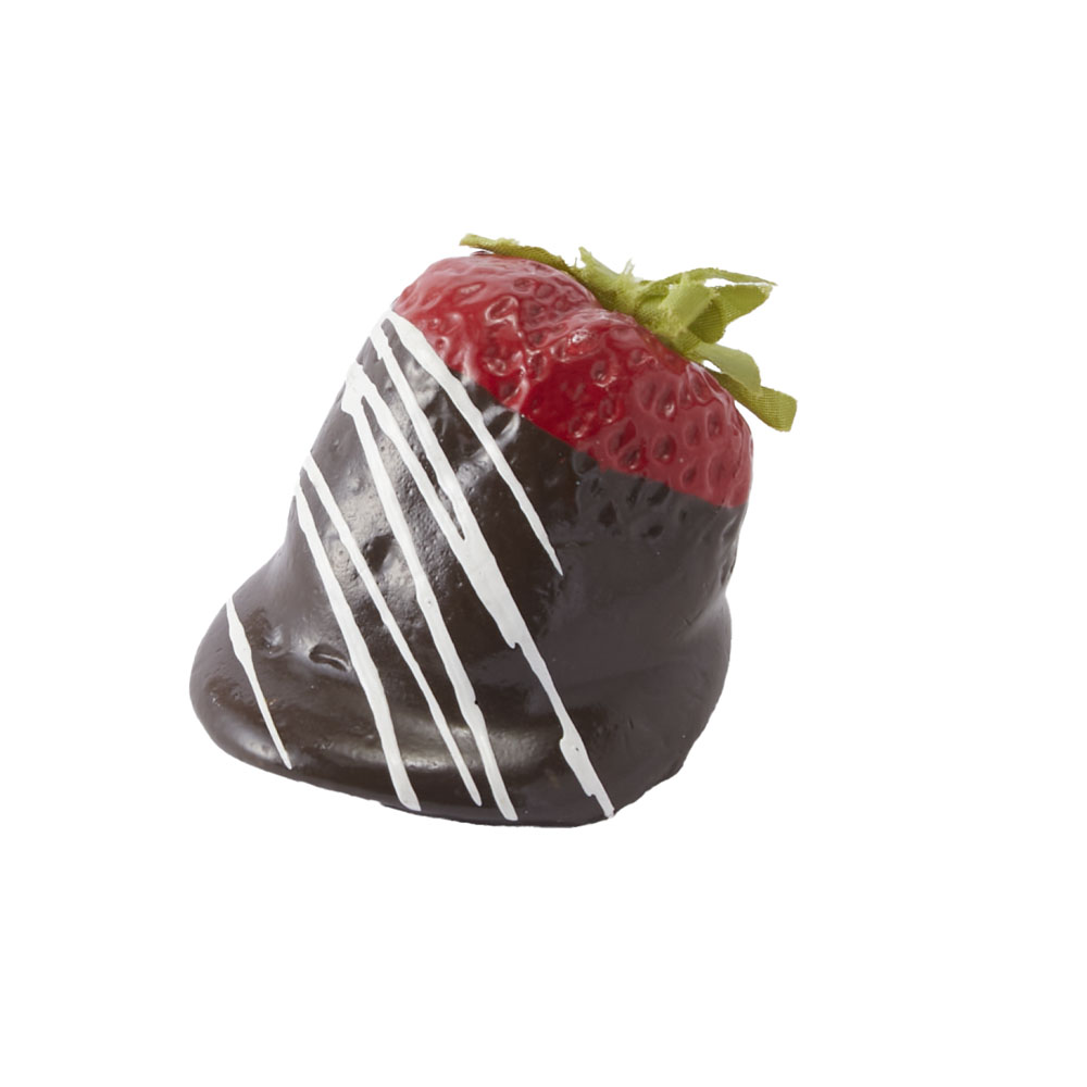 サンプル　チョコがけ苺　ミルクチョコｘホワイトチョコライン
