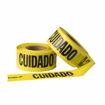 テープ イエロー×黒英字 "CUIDADO"