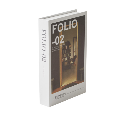 フェイク洋書 白 ”ＦＯＬＩＯ－０２”