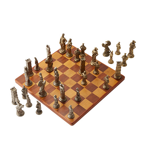 チェス　ゴールドｘシルバー　ＷＯＯＤボード