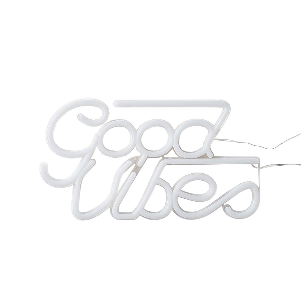 ネオン風サイン　”Ｇｏｏｄ　Ｖｉｂｅｓ”