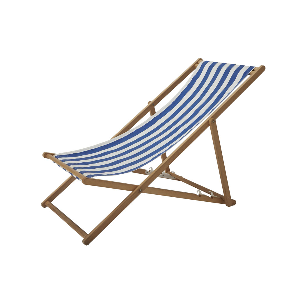 ※デッキチェア用替え布　ブルーストライプ