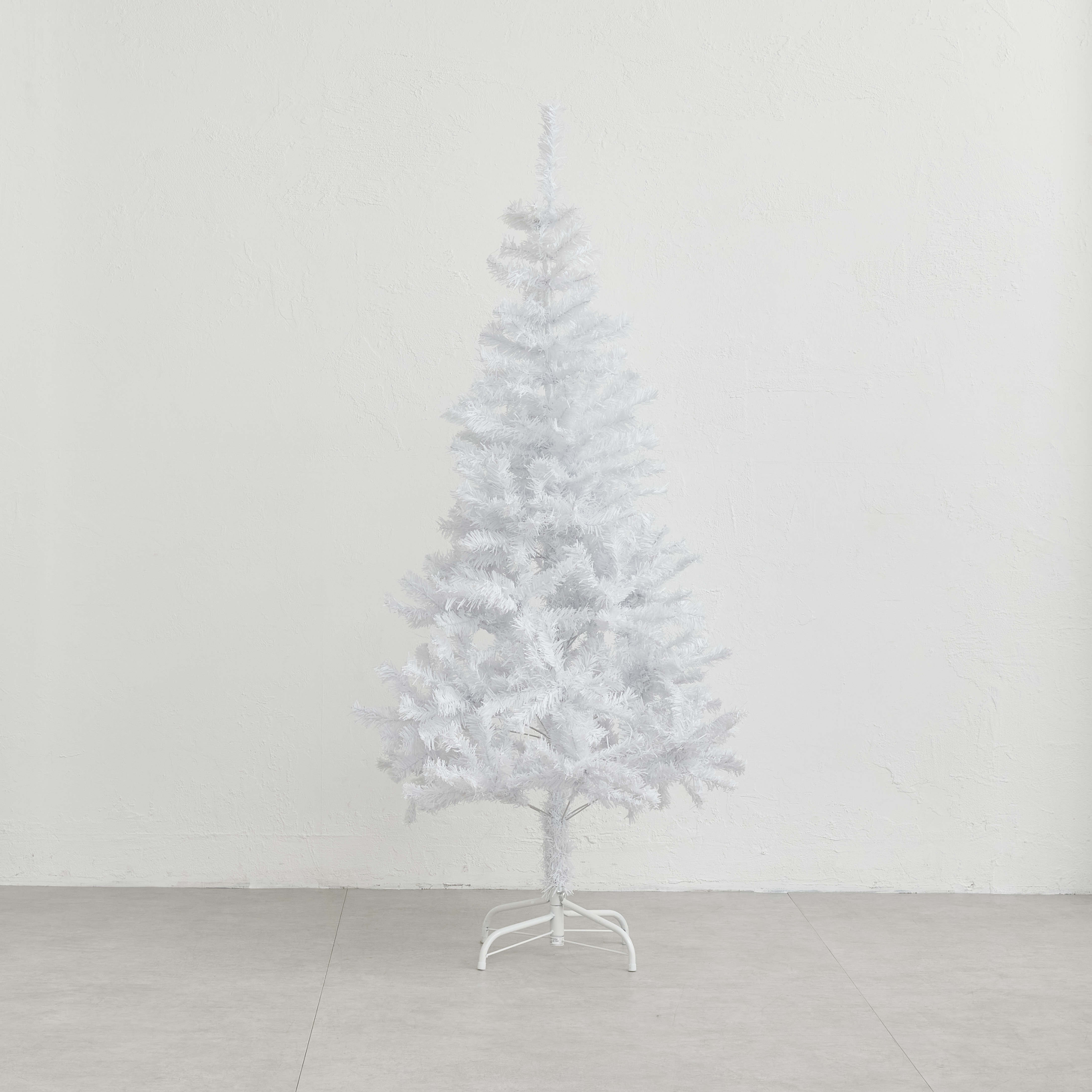 クリスマスツリー スリムホワイト　150cm
