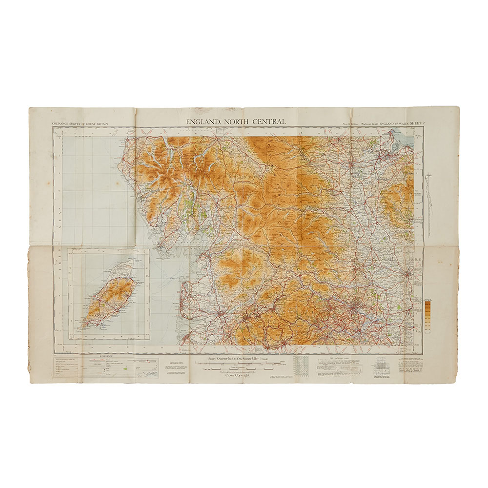 MAP　ペーパー　ENGLAND NORTH CENTRAL