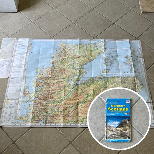 MAP　ペーパー折り畳み　Scotland