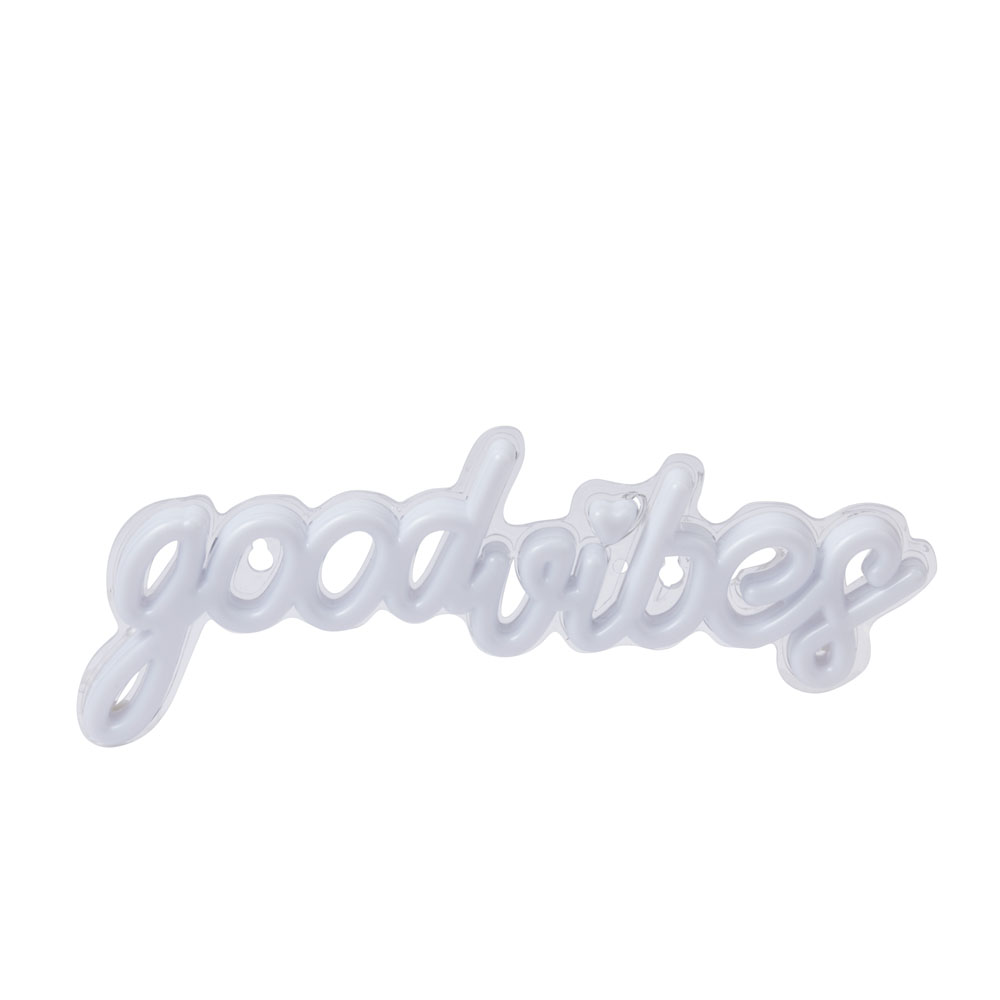 ネオン風ライト　”ｇｏｏｄｖｉｂｅｓ”