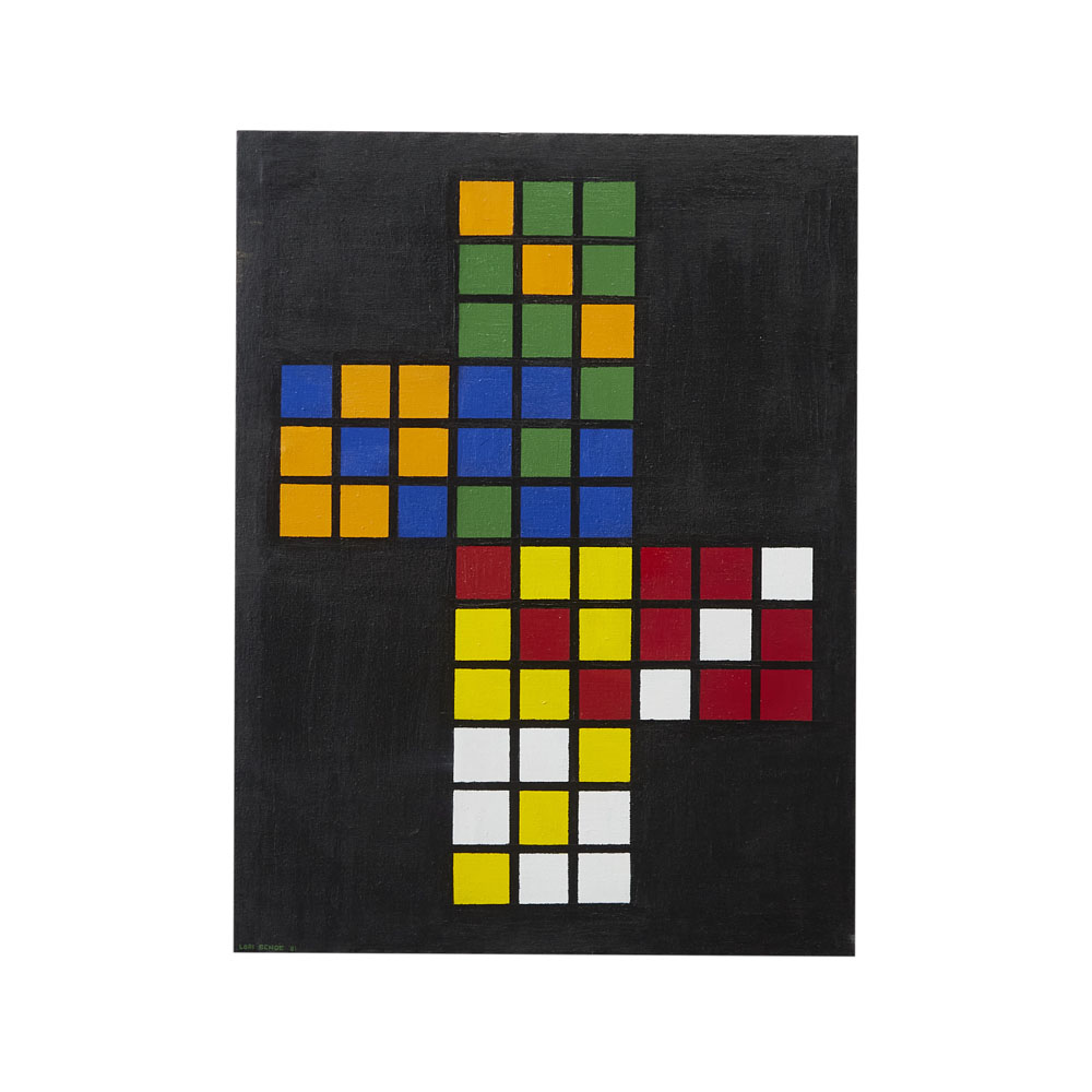アートパネル　ルービックキューブ展開図