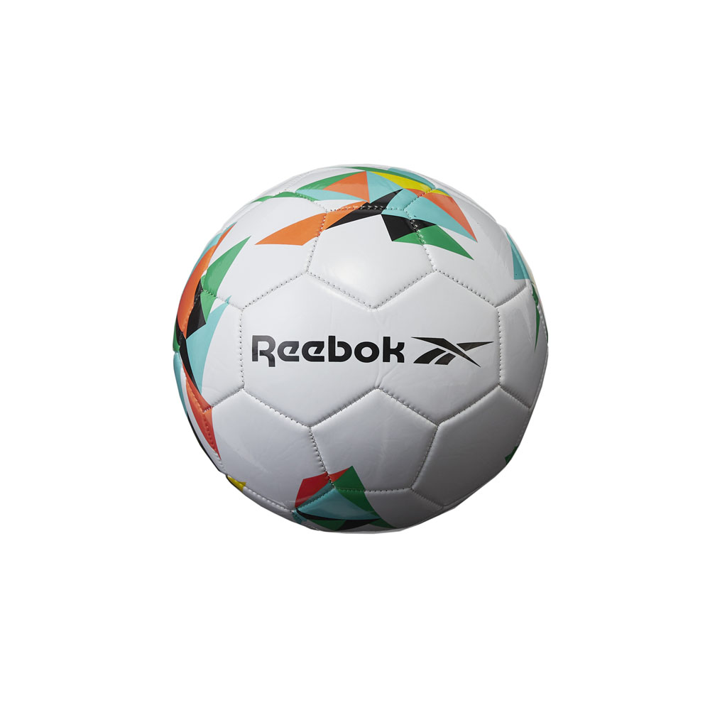 サッカーボール　白×カラフルマーク