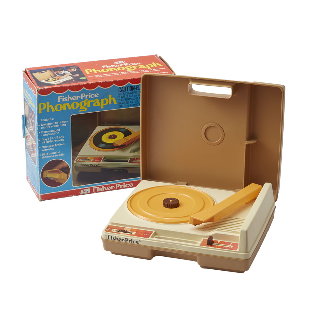 レコードプレイヤー　レトロオレンジ　箱付