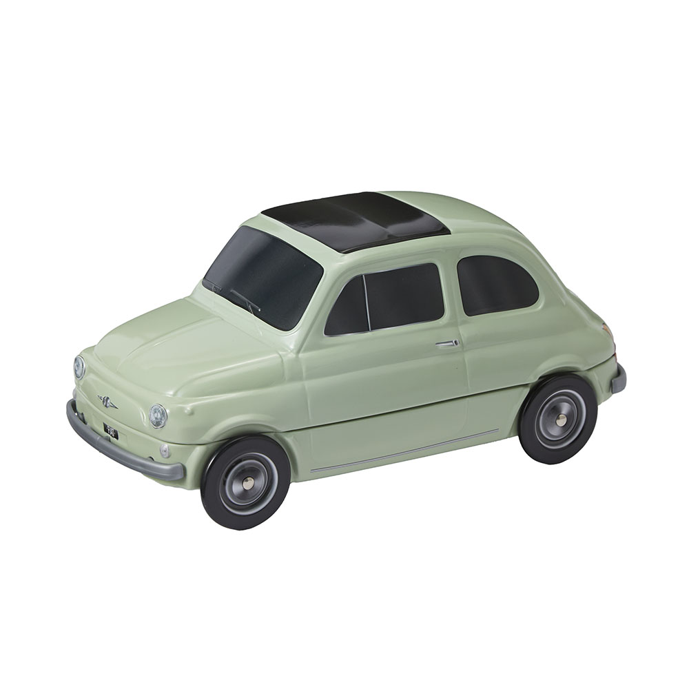 オブジェ 車 ライトグリーン お菓子缶