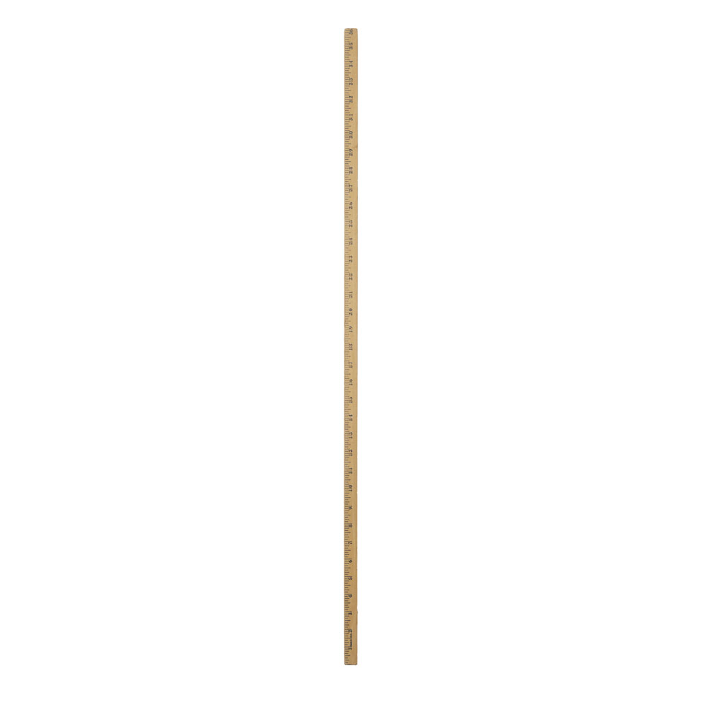 メジャー ＷＯＯＤ 角型 白木Ｘブルー印字