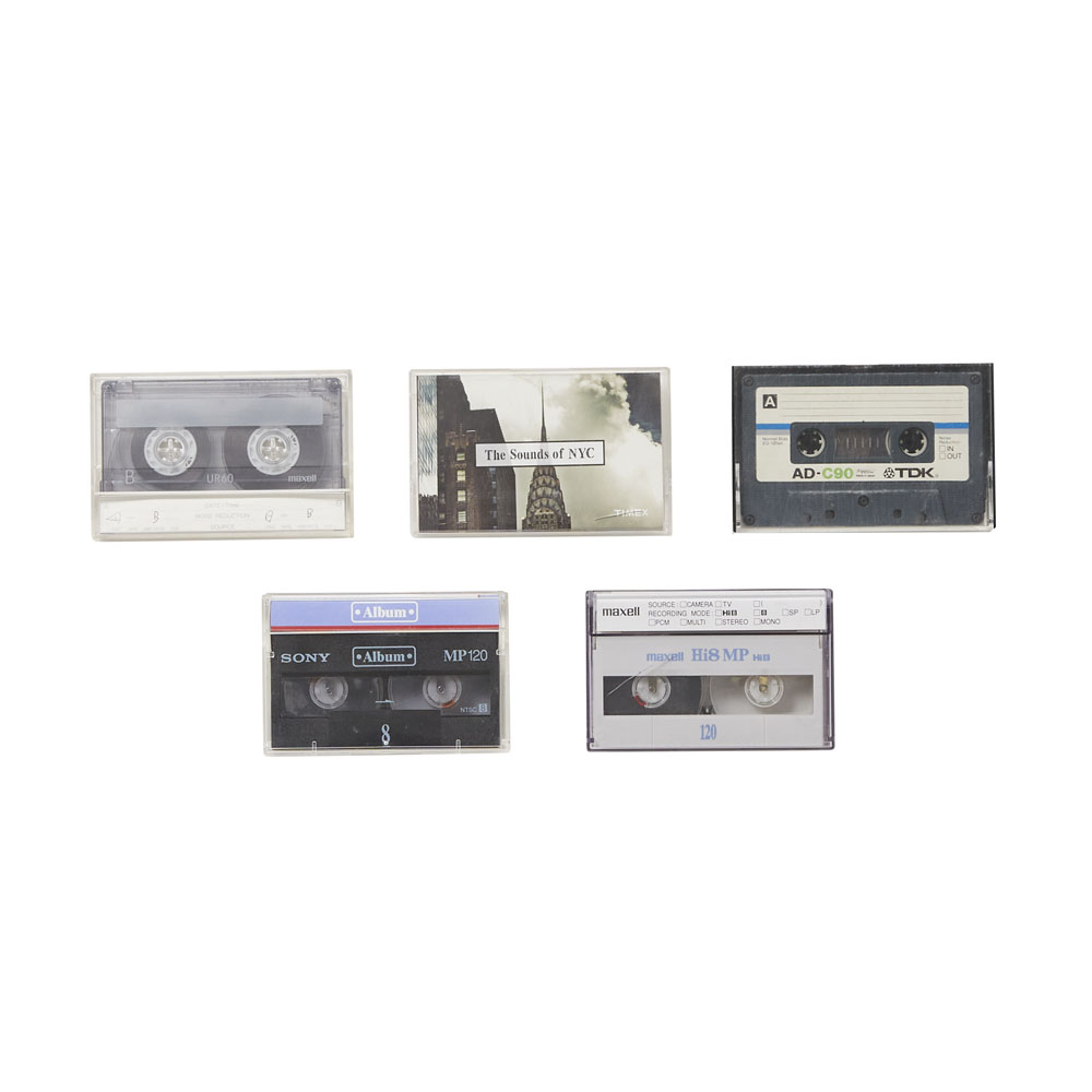 カセットテープ５個ＳＥＴ 【Ａ】