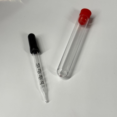 試験管　クリアｘレッド　ピペットSET