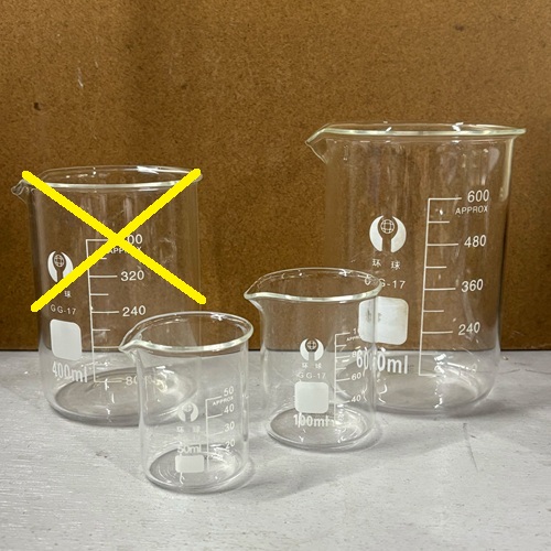 ビーカー　3個SET [600･100･50ml]