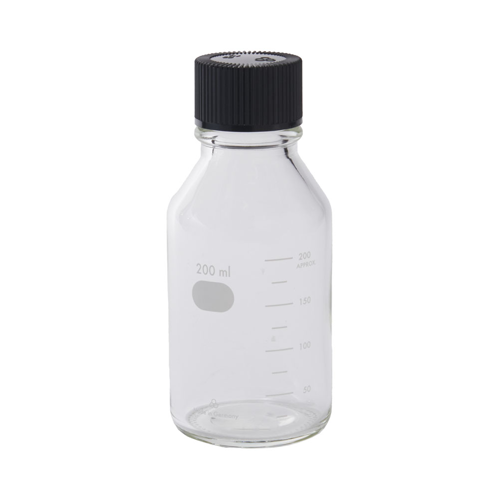 薬瓶　クリアｘブラック　200ml