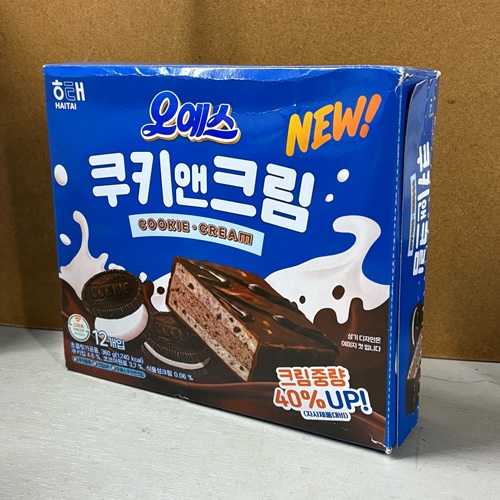 スナックBOX　クッキー＆クリームケーキ　ハングル