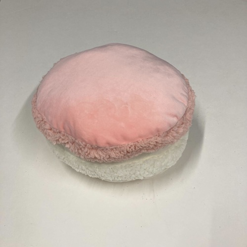 マカロンクッション　ピンクｘホワイト