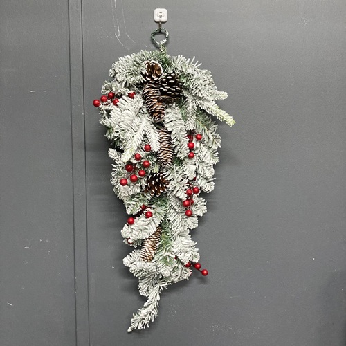 クリスマスモール　スノーｘマツボックリ