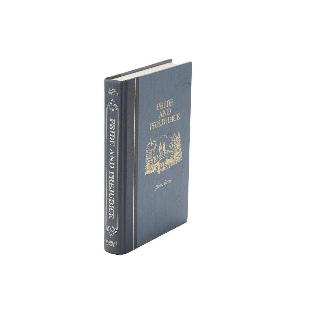 洋書 ”ＰＲＩＤＥ＆ＰＲＥＪＵＤＩＣＥ” 水色×ＧＤ