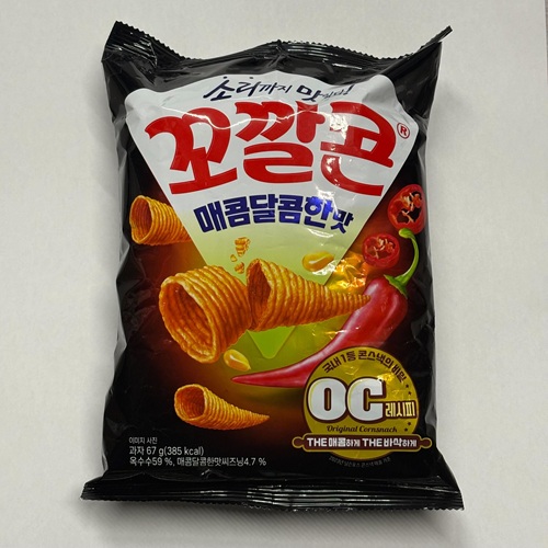 コーンスナック　唐辛子　ハングル