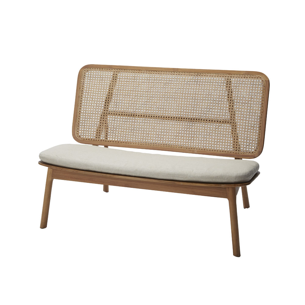 ラタンバックベンチソファ