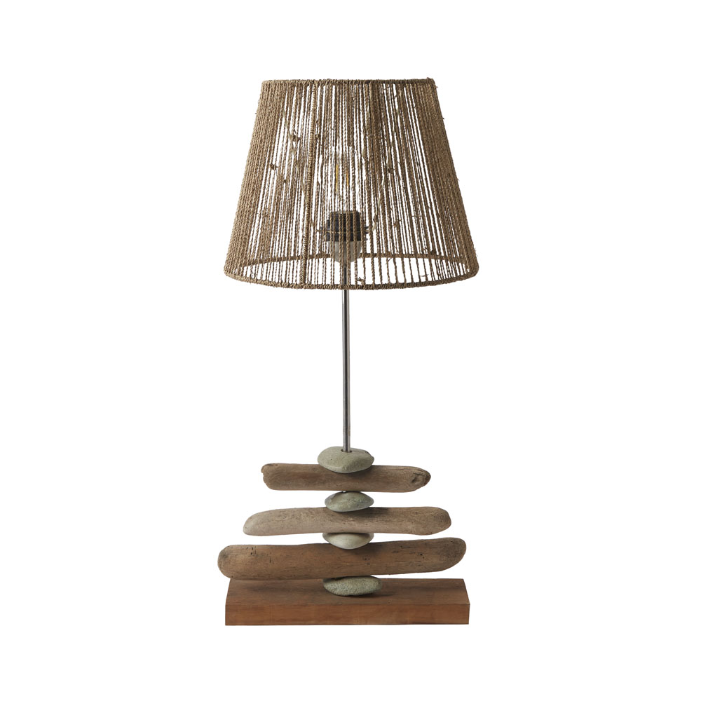 ロースタンド　ジュートシェードｘ流木＆ストーンズ