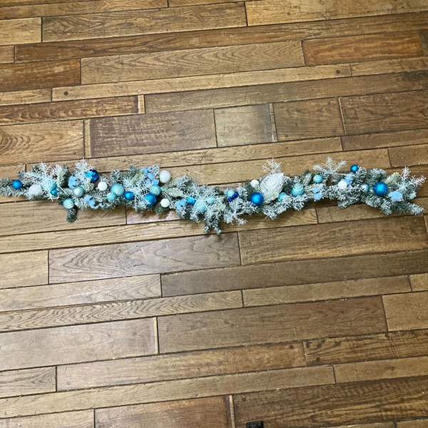 モミの木モール　ブルーｘスノー