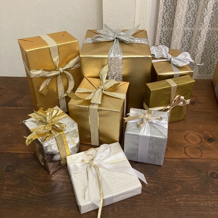 ラッピングボックス 8点セット (GD5／SV2／WH1)