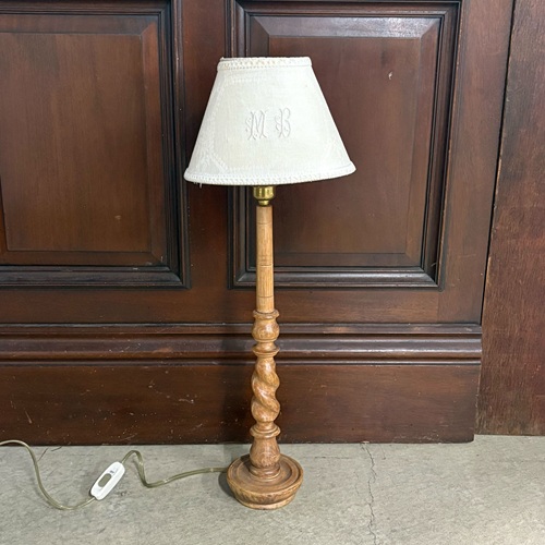 ロースタンド　ウッドネジリＸシェード　コットン刺繍