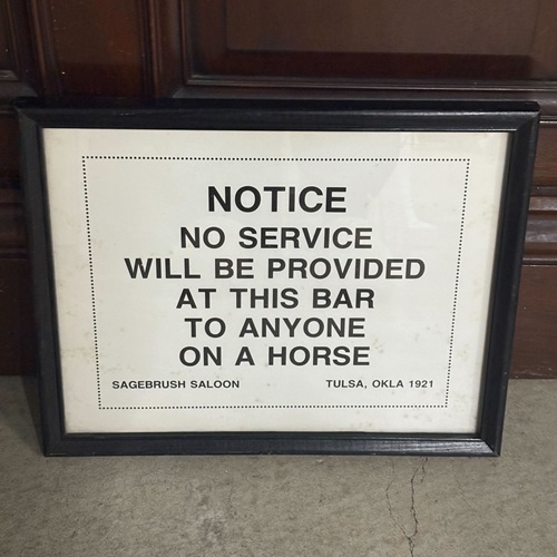 ポスターフレーム　黒白　英字　NOTICE