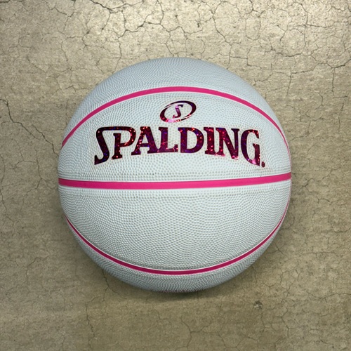 バスケットボール　ピンクｘホワイト
