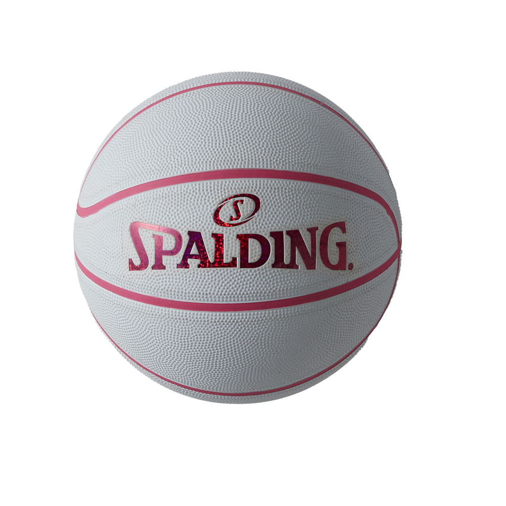 バスケットボール　ピンクｘホワイト