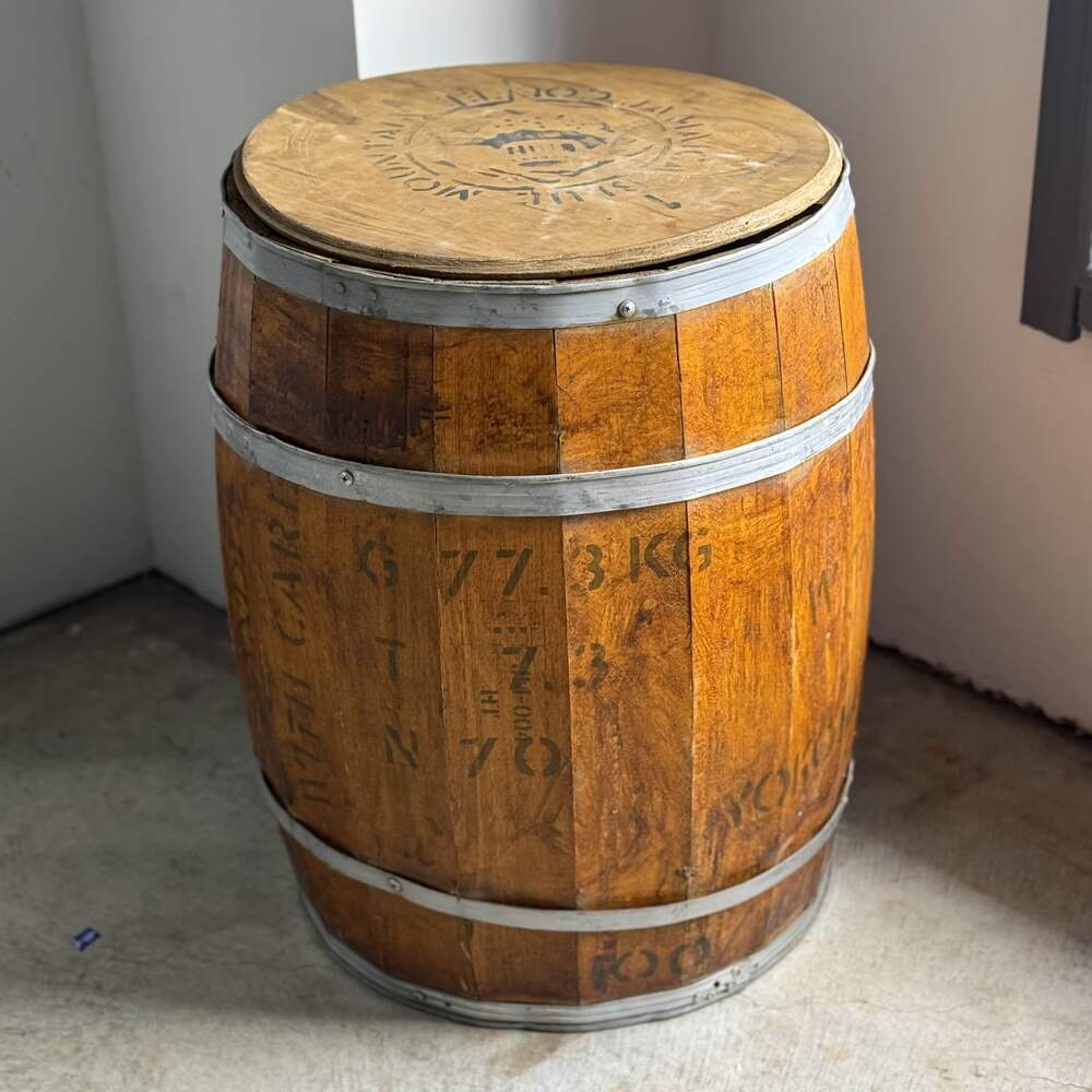 樽　ブルーマウンテン　蓋付