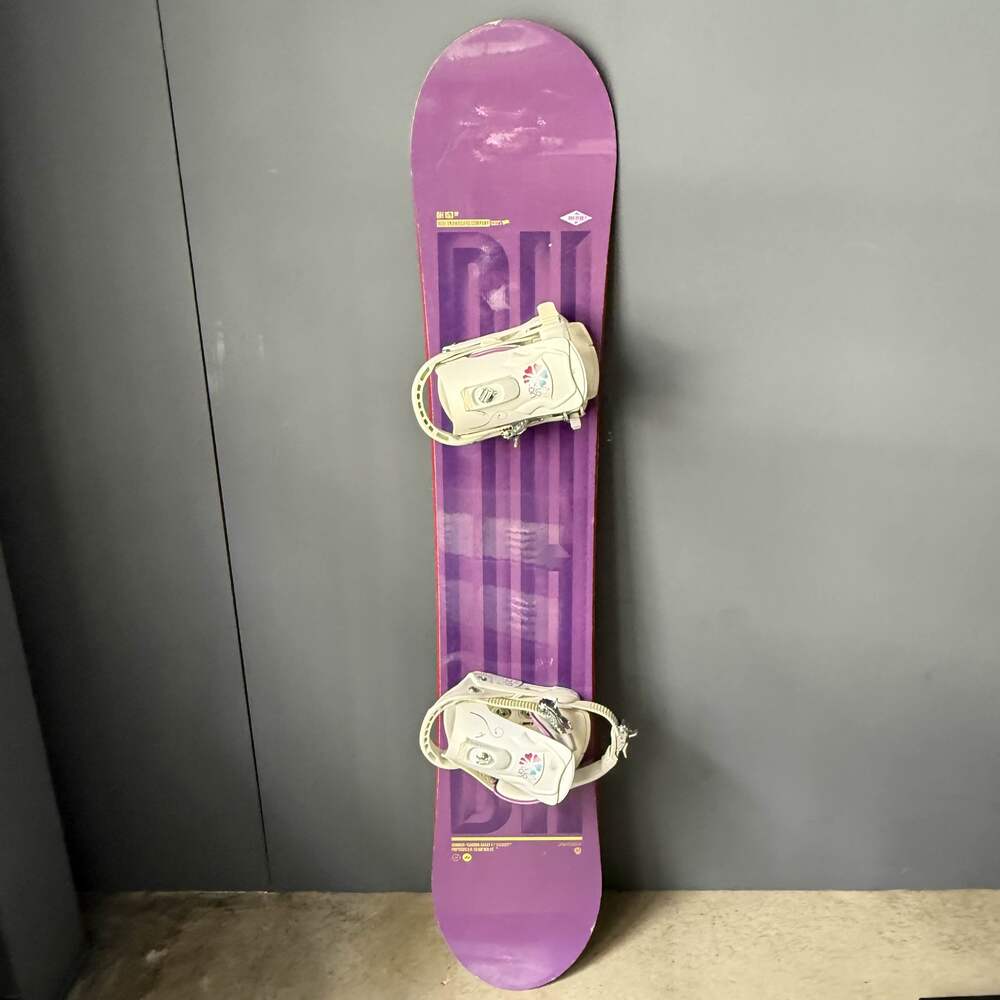 スノーボード　パープル×イエロー　”RIDE”　※ヴィンディング付