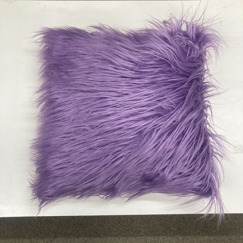 クッション パープルファー片面