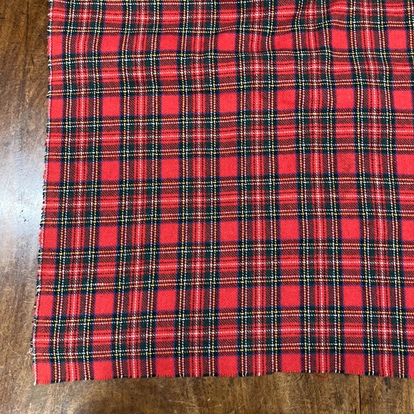 マルチクロス　レッド　タータンチェック