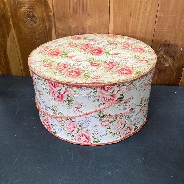 帽子ボックス　ピンクローズ