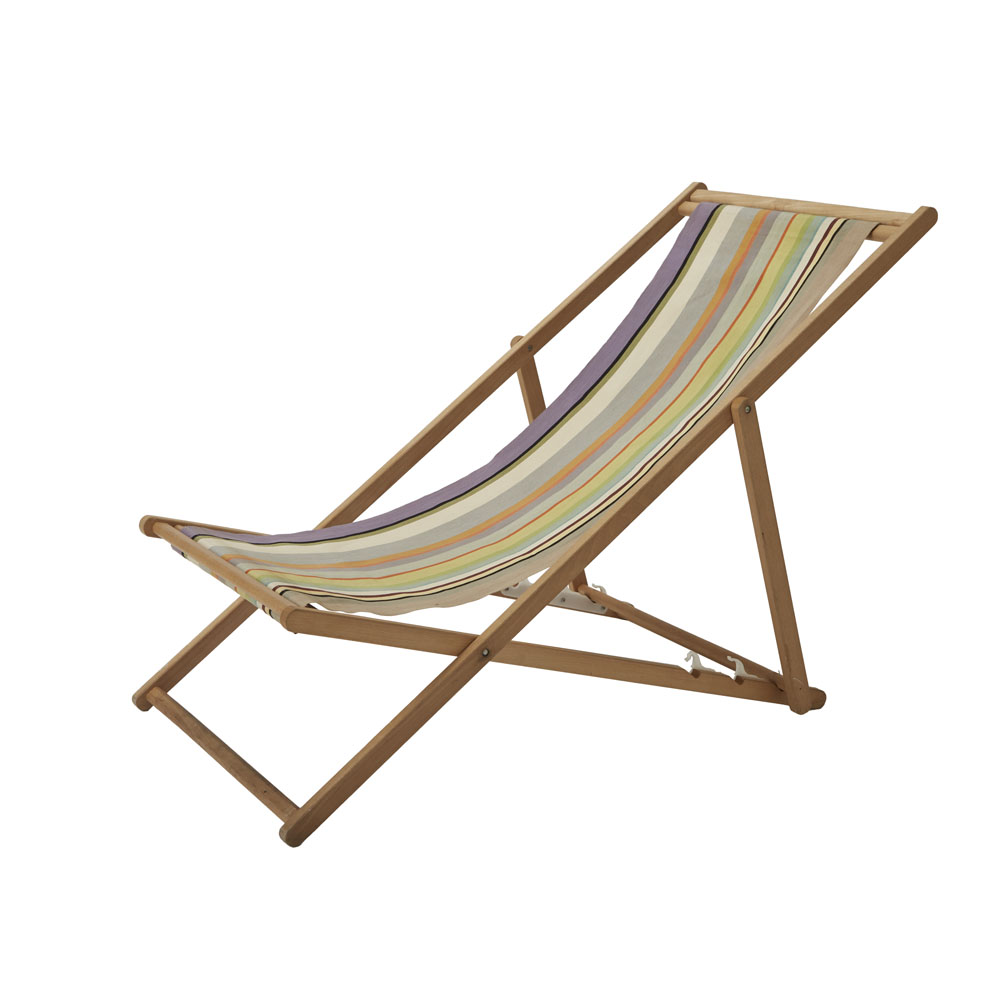 ※デッキチェア用替え布　マルチカラーストライプ