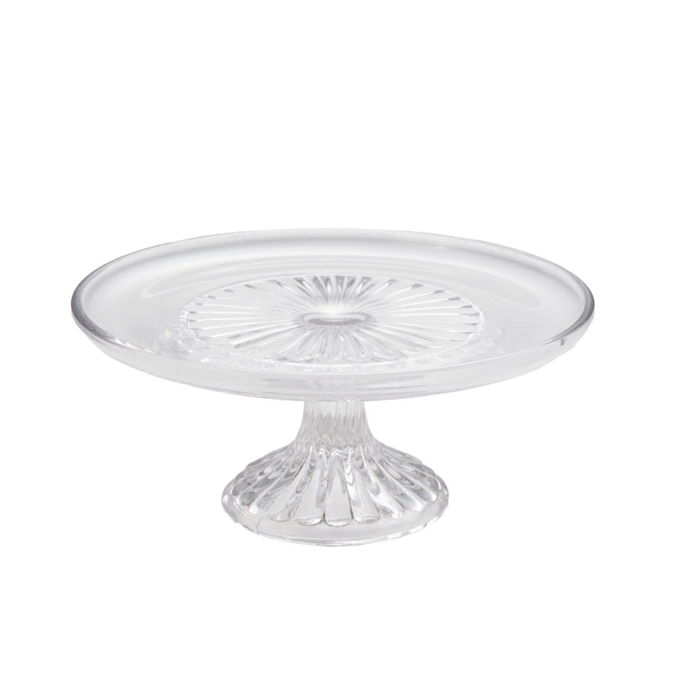 コンポート ガラス プレーンｘ放射カット