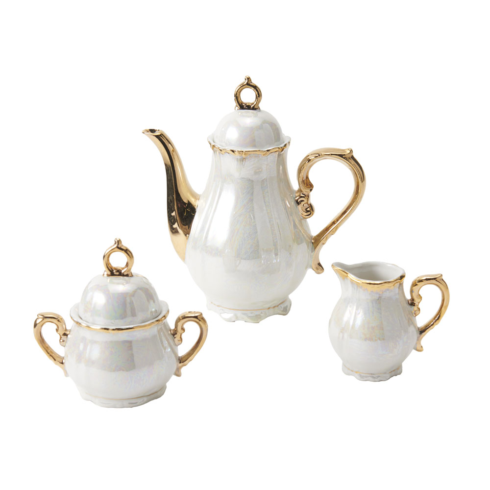 ティーセット　オーロラパール