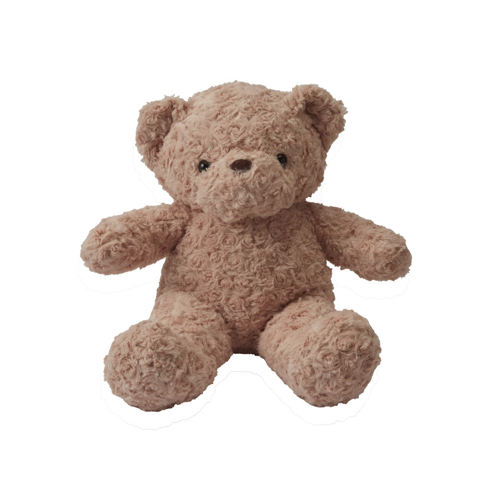 ヌイグルミ クマ ライトブラウン 渦巻ファー