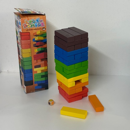 ジェンガ　６ｃｏｌｏｒ　サイコロヅケ
